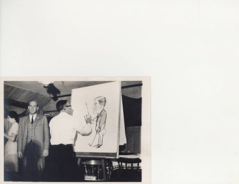 Joe Drawing a Caricature